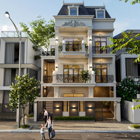 Mẫu thiết kế thi công nhà phố tại Gia Bảo