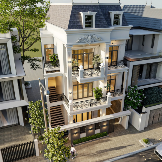 Mẫu thiết kế thi công nhà phố tại Gia Bảo