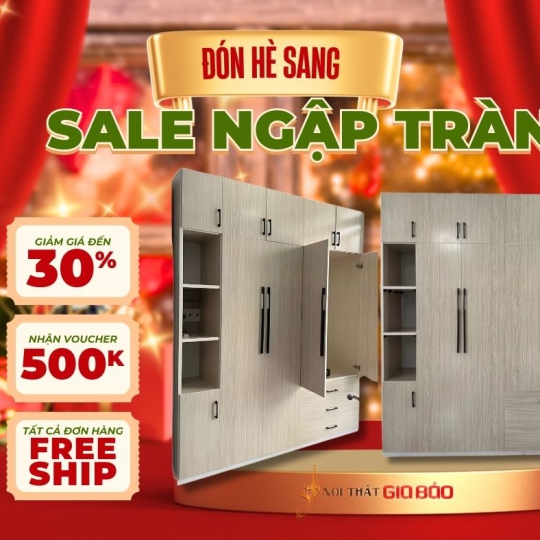 Đón Hè Sang Sale Ngập Tràn Tủ Quần Áo GB-9300
