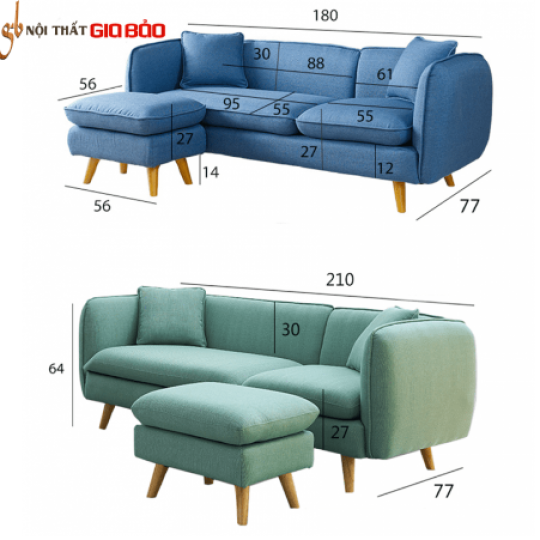 GHẾ SOFA BỌC NỈ CHẤT LƯỢNG CAO GB-8280