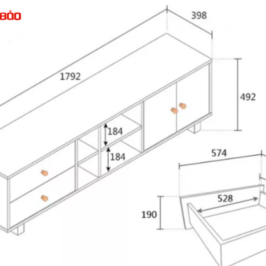 KỆ TIVI GIA ĐÌNH MANG PHONG CÁCH HIỆN ĐẠI ĐẸP QN09